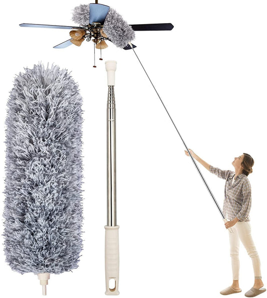 Microfiber Fan Cleaner with extendable Pole ( 2.8m )